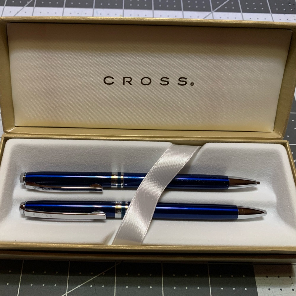 Cross Blue Pen and Pencil Set